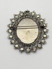 Antique 800 Silver Filigree Madonna Virgin Mary Pin Pendant