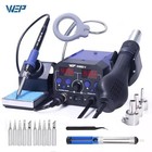 Wep 8786d-i 2in1 Soldering Station Hot Air Gun Heat Rework Smd Welding Tool