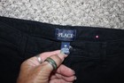 The Children s Place Unisex Kids Black Chino Pants Size 16 Straight Fit School
