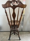 Ultra Rare Antique Early 1900   s Victorian High Back Ball claw Swivel Piano Stool