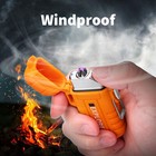 Waterproof Electric Lighter Dual Arc Plasma Flameless Windproof Usb Rechargeable