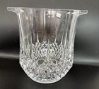 Vtg  Cristal D  Argue Lead Crystal Ice Bucket Handcut France Large 8x8  6 5lbs