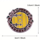 Lord Of The Rings Hobbit Door Enamel Pin Lotr Tree Shire Hat Backpack Badge