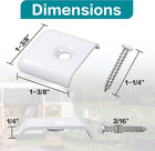 Rv Trim End Caps For 1 Inch Vinyl Rv Trim Molding Screw Covering Strip  white   