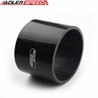 Adlerspeed 4  Inch Turbo Intake Straight Silicone Hose Coupler Pipe Black 4 Ply