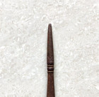 19c Antique Hand Carved Iron Spear End Original Old Collectible 5 3  Long Sp178
