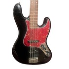 Fender Squier Jazz Bass Guitar  Vintage 2004 Alder Ceramic Black Red