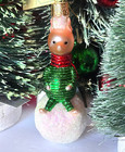 Old World Christmas Piglet On Snowball Blown Glass Ornament  Brand New W tags