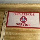 Civil Defense  Fire -rescue Service  Sign - License Plate  Size Vintage Original