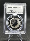 2014   p Australia 1   oz  999 Silver Wedge   tailed Eagle    pcgs Gem   bu Mercanti Label