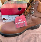 Nib Wolverine Durashock Sr 6  Leather Boots -size 14d