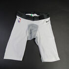 Nike Nba Authentics Compression Shorts Men s White gray New With Tags