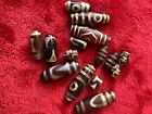 Old Tibet Natural Red Agate Dzi Beads
