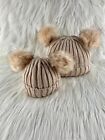 Newborn Kids Baby Toddler Girls Fur Pom Hat Winter Warm Knit Womens Beanie Cap