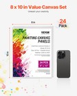 Vevor Canvas Boards For Painting 24 Pack 8 X 10 Inch Blank Canvases For Painting