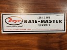 Dwyer Rmb-4-ssv  Mis-labeled Variable Area Flow Meter 0 5-5 0 Scfh Air  1 4 Nptf