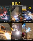 6-in-1 Mig cut tig mma Welder 250a Mig Welder Plasma Cutter 220v Gas gasless