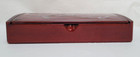 Vintage Korean Lacquered Hinged Mother Of Pearl Inlay Jewelry Trinket Box Birds