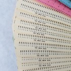 Vintage Ibm Computer Punch Cards Job - Punched - 5081 - 16 Cards