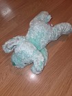 2001 Ty Cuddlepup Baby Mint Green Dog Puppy Plush Beanie Rattle Pillow Pals Htf