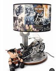 Harley Davidson Lamp Jacket Mug Scarf Hat Biker Man Cave Lot