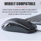 Usb 2 0 Optical Wired Scroll Wheel Mouse Pc Laptop Notebook Desktop Black Mice