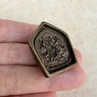 Old Antique Tibetan Buddhist Yellow Lima Copper Six Armed Mahaga Tsa Tsa Mold