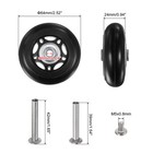 Replacement Luggage Wheels 64mm X 24mm Suitcase Wheel Repair Kit New
