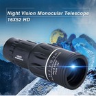 16x52 Zoom Monocular Dual Focus Hd Telescope For Hunting Camping With Phone Clip