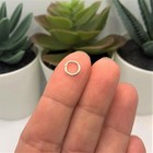 7mm  18g  Silver Plated Open Jump Rings - Us Seller