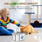 Cat Water Fountain Stainless Steel 108oz 3 2l Apauk Automatic Pet Fountain Dog