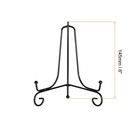 6pcs 6 Inch Plate Stands For Display Iron Folding Easel Plate Holders  Black