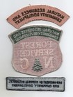 North Carolina Forest Service Patch   Nrcd Vintage Rocker   Dept  Strip Lot Of 3