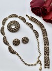 Coro Forget Me Not Complete Parure Vintage Rare Find Euc