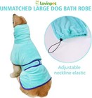 Lovinpet Dog Bathrobe Towel Absorbent Microfiber Robe For After Bath Warm Keep