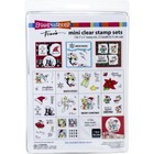 New Stampendous Rubber Stamp  Mini Clear Holiday Christmas Set
