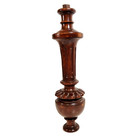 Decorative Walnut Carving Column 14 65 In Antique French Architectural Salvage