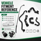 Fits Bmw E90 128i 328i  07-11  N51 Radiator Coolant Water Hose Pipe Kit 7 Hoses