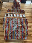 Handmade Seminole Indian Patchwork Sleeveless Hooded Jacket Native American