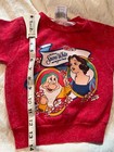 Vintage Disney Red Snow White Sweatshirt Size 4 Kid Child Made In Usa Bashful