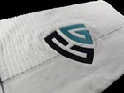 Code Green Caddy Towel   44in X 24in  custom Logo  Black Stripes