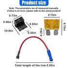 Qeuobue 5pcs Car Add-a-circuit Fuse Tap Adapter  12v Standard  Black   red   blue