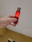 Antique Victorian Cranberry Glass Perfume Bottle