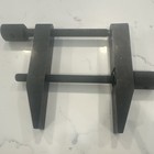 Set Of 2 Parallel Fixture Clamps Black Metal For Industrial Use
