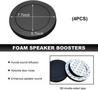 4 Pcs 6 5  Foam Speaker Enhancer  Self Adhesive Car Door Speaker  Color  4 Pcs