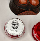Vintage Smokey The Bear 8  Figure Bank   Pencil Sharpeners 2x 40th Button 1984