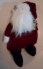 Woof And Poof Santa Claus Plush Handmade Velvet Beanbag Christmas Decor 12 