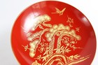 Wajima Lacquer Ishosai Kin En Matsubai Sake Cup Large Gold Rim Vintage