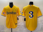 Men s Red Sox  3 Ceddanne Rafaela Yellow  Limited Stitched Jersey Nwt