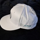 Mercedes-amg Petronas F1 Lewis Hamilton Flatbrim Cap Hat White Osfa New With Tag